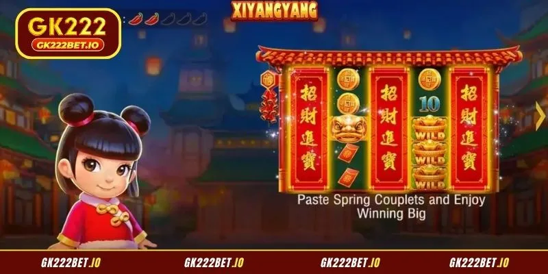 Bright and festive symbols decorate the reels of this engaging game