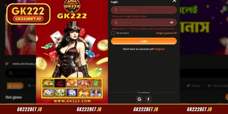 Enter your credentials accurately to finalize the GK22 Login sequence
