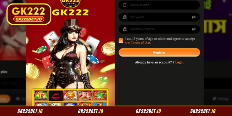 Simple interface for a quick GK22 Register experience