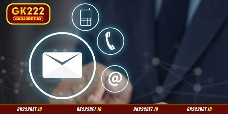 These digital icons represent ways to reach out for assistance